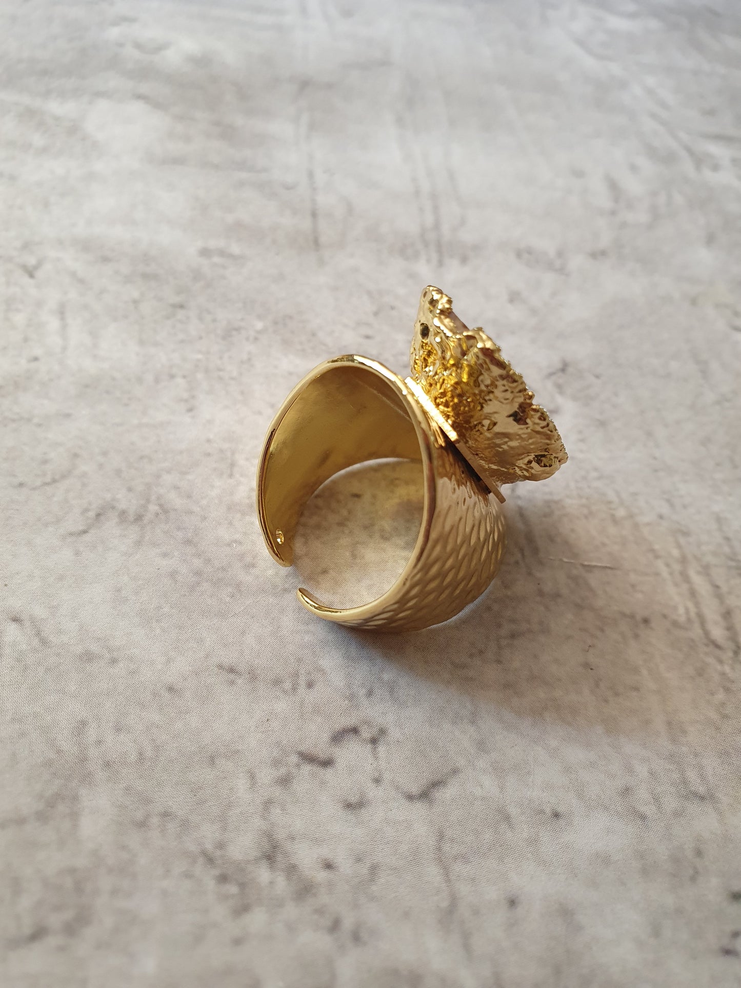 Agate Geode Ring