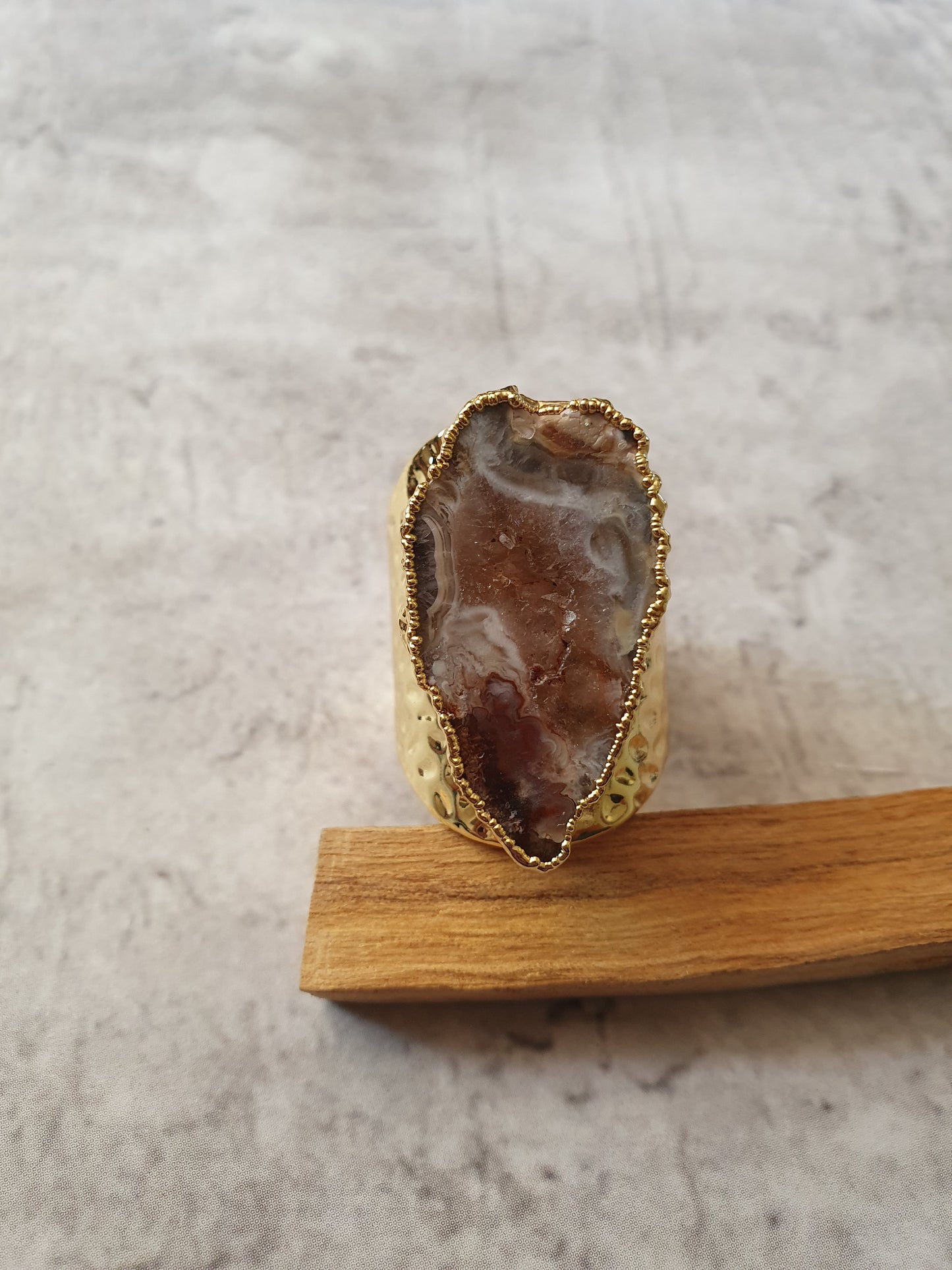 Agate Geode Ring