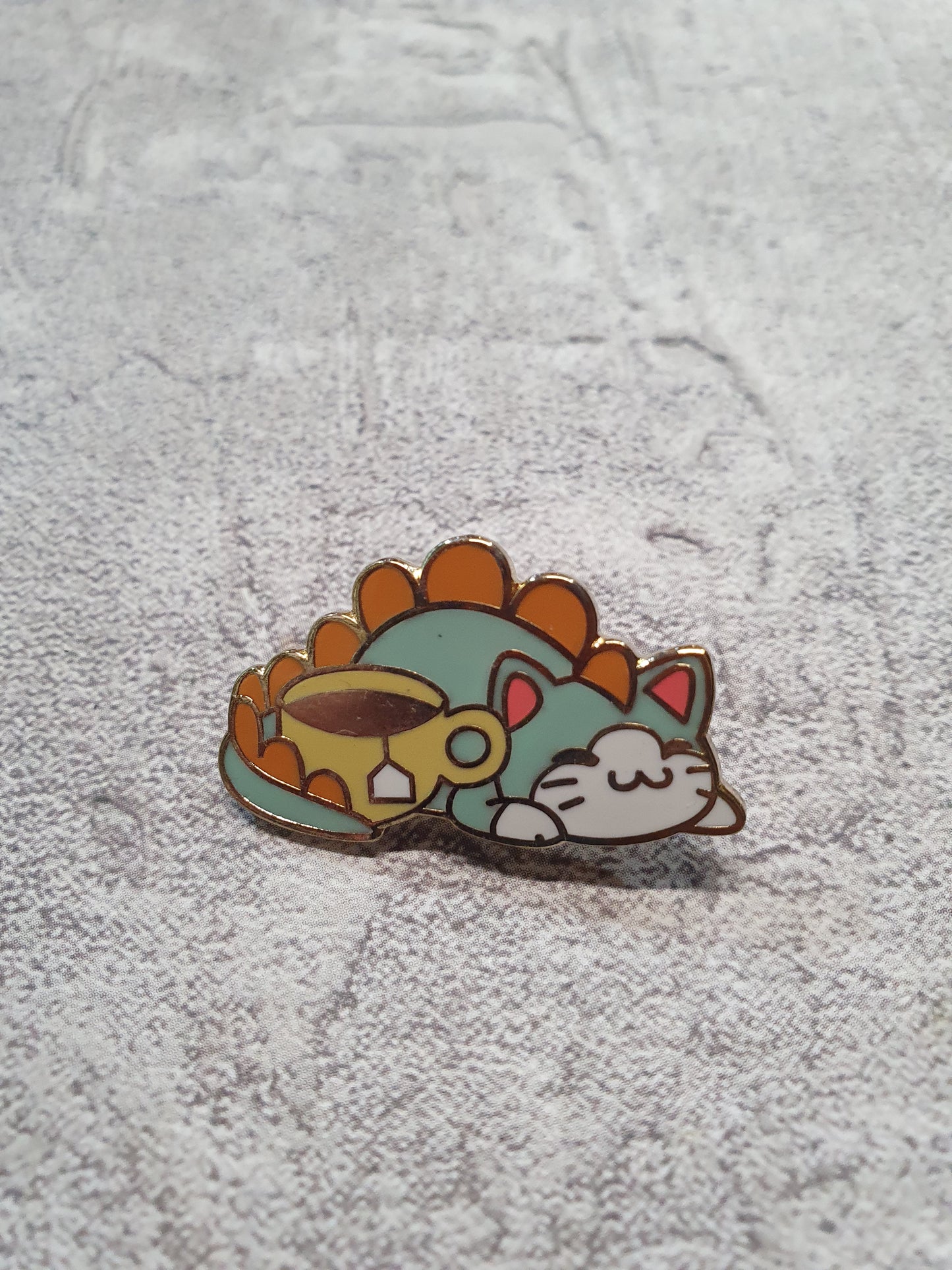 Dino Kitty Pin