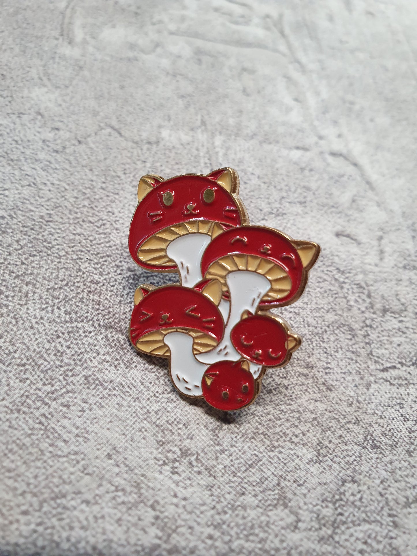 Cat Shrooms Pin