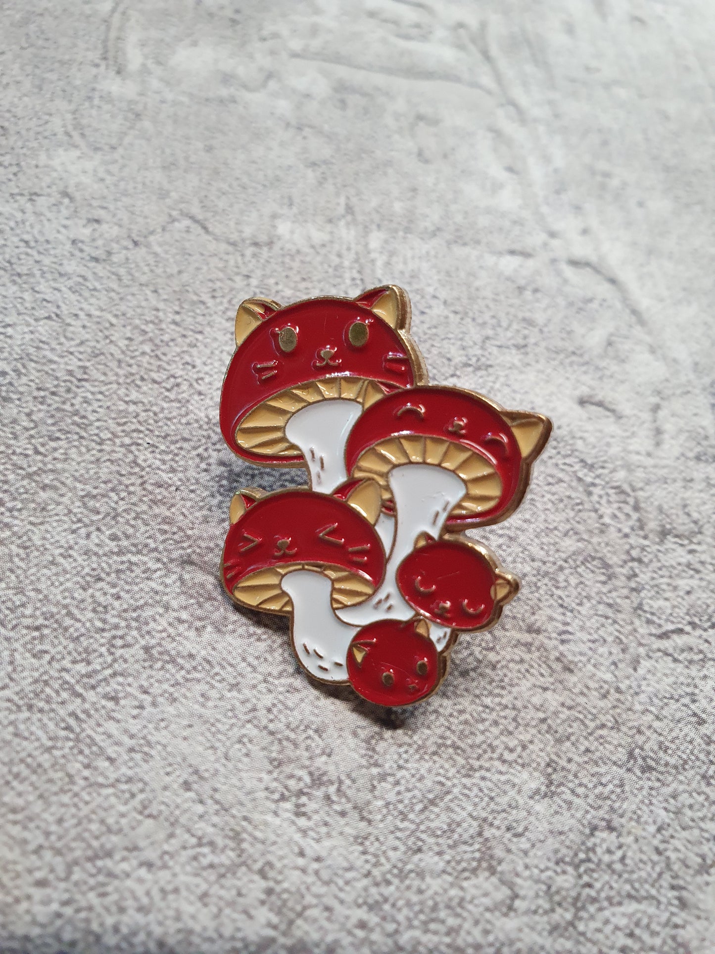 Cat Shrooms Pin
