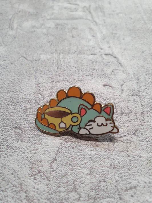 Dino Kitty Pin